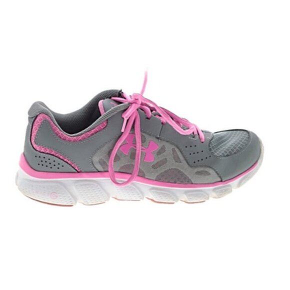 ✨ Under Armour Micro G Assert Running Shoes — Pink & Gray | EUC | Size 8 ✨ - Picture 1 of 10